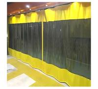 GJMSSMY Pared divisoria de Lona Impermeable de Alta Resistencia para Garaje, Taller, estación de Lavado de Coches, almacén y Sala Limpia - 2,8 x 2,4 m (9,2 x 7,9 pies) - Pantalla divisoria Amarilla