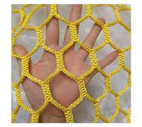 GJMSSMY Red de Escalada para Exteriores, Ideal para Parques Infantiles, 3x4 m, Color Amarillo, de 5 mm. Red de Seguridad para Balcones y Jardines Zonas de Juego Infantiles.