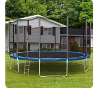 GJMSSMY Red de Repuesto Ajustable para trampolín con Doble Cremallera y Correa para estructuras de 6 Postes - Compatible con Trampolines de 10, 12 y 14 pies - Solución de Seguridad