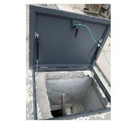GJMSSMY Tapa para Puerta de sótano Exterior con Acceso a trampilla de ático elevable hacia Arriba Tapa de Salida de alcantarilla/sótano Personalizada con Varillas de Soporte hidráulicas y manija Tap