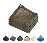 GJMSSMY Tela de Sombra al 90%, Resistente, Parasol para Patio, Malla Resistente a desgarros para terraza, pérgola, Patio Trasero, caseta para Perros, toldo de Caravana, marrón, 3 m x 8 m.