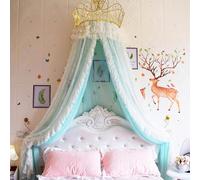 GJMSSMY Tienda Colgante para Cama de Princesa, mosquitera para guardería, decoración de Sala de Juegos, cúpula, Cortinas de Malla de Hilo Premium, Castillo de ensueño para Juegos