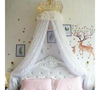 GJMSSMY Tienda Colgante para Cama de Princesa, mosquitera para guardería, decoración de Sala de Juegos, cúpula, Cortinas de Malla de Hilo Premium, Castillo de ensueño para Juegos