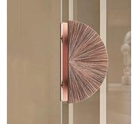 GJMSSMY Tiradores Redondos de Empuje y tracción con Franjas radiales - Fabricados en Metal Macizo para Puertas de Vidrio y Madera, Ideales para Puertas correderas comerciales en Bares y ka