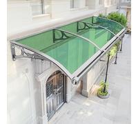 GJMSSMY Toldo Exterior Curvo autolimpiable, 99% Resistente a los Rayos UV, Resistente al Fuego (-40 °C a 120 °C), Soporte de Aluminio para Puertas, Balcones y Patios - Refugio Impermeable