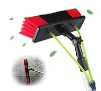 GJMSSMY Varilla de Limpieza de Ventanas de 20 pies con Manguera alimentada por Agua, Panel Solar Extensible telescópico, Kit de Equipo de Cepillo para Invernadero/Varilla de 6 m/Cabezal de cepil