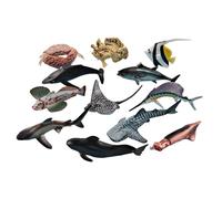 GjnjfdF Artificial,Figura Educativa Cognitiva - Modelos de Pescado Artificial | para Baño Escuela Aprendizaje Hogar Exterior Familia Tiempo de Juego Aula Educación Exploración