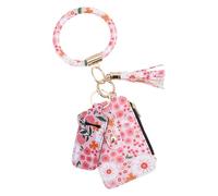 GjnjfdF Billetera Portatarjetas Floral, para Tarjetas Florales | Cartera de Casos de Identidad,Billetera Delgada Portatarjetas de crédito, Cartera pequeña para Tarjetas, de Llaves, Yo, Se