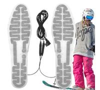 GjnjfdF Calentador de pies Recargable | Calentador de pies eléctrico USB para Invierno,Plantillas calefactoras Ajustables de Dos tamaños, Calentador de pies para Zapatillas, Botas, Zapatos de Cuero