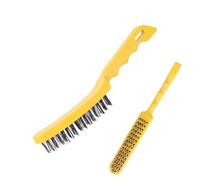 GjnjfdF cepillo de acero inoxidable, cepillo de acero | cepillo de alto rendimiento con asa, herramienta de limpieza, cepillos para juntas para limpiar capas de soldadura, eliminación de pintura y