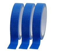 GjnjfdF Cinta de Pintor Azul | 3 Rollos x 20 M Cinta de Pintura Azul | Removible de Uso Múltiple para Proyectos Artísticos Reformas Aulas Coches