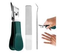 GjnjfdF Clippers de uñas de los pies, Nail Clipper set, Gruesas cortañas en los pies Anti-Splash, Herramienta de manicura de servicio pesado ergonómico para atención profesional del salón