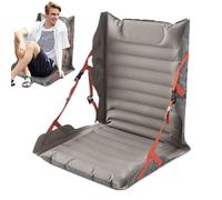 GjnjfdF Cojín De Asiento Plegable Inflable | Asiento plebisciado con Respaldo - Ergonómico Cojín Piso para Senderismo Deporte Playa Camping Viajes