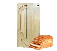GjnjfdF Cortador De Levada,Cortador De Acero Inoxidable En Forma De,Conjunto De Tablero De Madera - Para Mano Izquierda Y Derecha Bagels Pasteleros Cocina Casa Restaurante Y Apartamento