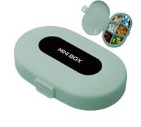 GjnjfdF de píldoras, organizador de píldoras | Planificador diario de píldoras | Organizador de píldoras de viaje diario de 6 compartimentos, de pastillas portátil para