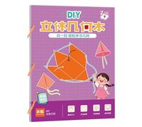 GjnjfdF Formas para Aprendizaje Geométrico, Libro de Entrenamiento de Pensamiento Espacial en Geometría Espacial, Juego Educativo Estimulando El Pensamiento Espacial Para La Edad Preescolar