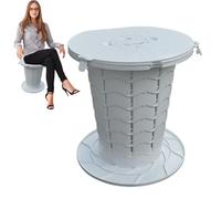 GjnjfdF - Inodoro para acampar, soporta hasta 400 kg, portátil, asiento de inodoro impermeable con tapa para camping coche