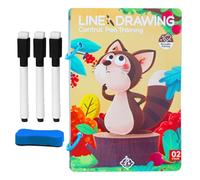 GjnjfdF Juego De Cartas para Control del Lápiz - Láminas Educativas Tempranas para Caligrafía Infantil,Práctica Divertida De Caligrafía para Niños De Preescolar Y Estudiantes