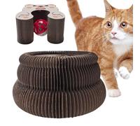 GjnjfdF Juguete Rascador para Gatos Interior,Ejercicio Fisico Juguete De Carton Rascador | Acordeón Interactivo de Gatos,Uso en Interiores y Exteriores Hogar Apartamento Garaje Patio Balcón