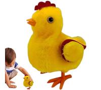 GjnjfdF Juguetes de Pollo para niños, Animales de Peluche de Pollito, Peluche de Pollo Electrónico con Sonidos y Movimientos, Alas Suaves para Saltar, Pollo para Caminar, Funciona con Pilas para
