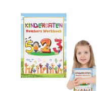 GjnjfdF Libro de Aprendizaje de Números - Cuaderno de Números Gran Sección - Juegos Educativos Interactivos Escritura Lectura Desarrollo Psicomotor 3-8 Años Hogar y Escuela