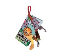 GjnjfdF Libro Sensorial de tela suave,Libro de animales arrugable con páginas crepitantes - Tema de selva y juguete educativo de tejido multitextural táctil e interactivo para despertar sentido