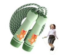 GjnjfdF Los niños saltan la cuerda, salta los niños de la cuerda - Longitud de cordón de algodón resistente al desgaste ajustable,Softping Skipping con mango, juego de fitness para niños, hombres y