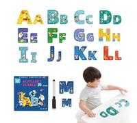 GjnjfdF para Niños,Puzzle Educativo Letras y Alfabeto | Juego De Aprendizaje para Preescolares 3-6 Años Reconocimiento De Formas para Niños Y Niñas