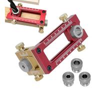 GjnjfdF Plantilla para taladrar pasadores,Plantillas para pasadores,Guía de taladro para - Taladro para agujeros para carpintería con accesorio de pasador, localizador de taladros para