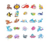 GjnjfdF Puzles 3D | Juguete de Papel Educativo de 25 Piezas | Juguetes Educativos de Viaje | para Regalos de Cumpleaños, Preescolar, Jardín de Infancia, Homeschooling, Educación Temprana,