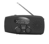 GjnjfdF Radio Portátil De Energía Solar De Emergencia Radio Manivela Solar Emergencia FM/Am Radios Impermeable Linterna Lámpara De Lectura Multifuncional para Actividades Al Aire Libre