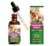 GjnjfdF Salud Urinaria para Gatos - 60 ml Gotas Naturales De Nutrición | Suplemento Nutricional para Perros con Sabor | para Cachorro Gatito Raza Pequeña Mediana Grande Hogar Viaje Comer Alimento
