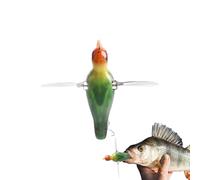 GjnjfdF Señuelo para Pesca Negro Bass - Cebos Flotantes | Cebo en Forma de Pájaro con Anzuelos Realista Diseñado para Lucio El Siluro Dorado Amarillo Perca Ideal para Pesca