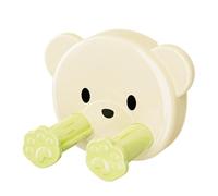 GjnjfdF - Soporte de enchufe para ducha, soporte de afeitadora con forma de oso con ventosa, soporte de inodoro de ducha, soporte de luffa, organizador de cable de pared para raspador de