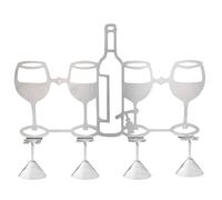 GjnjfdF - Soporte para copa de vino de pared, estante de de vino Murd Wall - Soporte de botella de vino de metal para casa - Colgador de botella de alcohol sin golpe