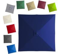 GJPXFR 2.5x2.5m 3x3.0m Toldo De Recambio Para Sombrilla Cuadrada, 8 Varillas Tela De Recambio Para Parasol Cubierta De Repuesto De Parasol Jardín Mercado(Navy blue,2.7x2.7m/8.8x8.8ft)