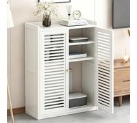 GJPXFR Caja De Almacenamiento WiFi, Gabinete De De Componentes De Audio，Router Rack，Caja Router, Organizador De Cables, Estante De Almacenamiento Multimedia(White,3-Tier 59x25x82cm)
