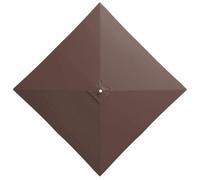 GJPXFR Cubierta De Repuesto Para Sombrilla Cuadrada 2.5x2.5m 3x3.0m Toldo De Repuesto Para Sombrilla Exterior, Tela De Repuesto Parasol Cuadrada Impermeable(Brown,2.7x2.7m/8.8x8.8ft)