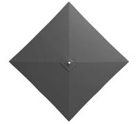 GJPXFR Cubierta De Repuesto Para Sombrilla Cuadrada 2.5x2.5m 3x3.0m Toldo De Repuesto Para Sombrilla Exterior, Tela De Repuesto Parasol Cuadrada Impermeable(Gray,2.7x2.7m/8.8x8.8ft)