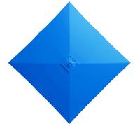GJPXFR Cubierta De Repuesto Para Sombrilla Cuadrada 2.5x2.5m 3x3.0m Toldo De Repuesto Para Sombrilla Exterior, Tela De Repuesto Parasol Cuadrada Impermeable(Blue,2.7x2.7m/8.8x8.8ft)