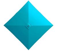 GJPXFR Cubierta De Repuesto Para Sombrilla Cuadrada 2.5x2.5m 3x3.0m Toldo De Repuesto Para Sombrilla Exterior, Tela De Repuesto Parasol Cuadrada Impermeable(Lake Blue,2.7x2.7m/8.8x8.8ft)