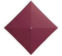 GJPXFR Cubierta De Repuesto Para Sombrilla Cuadrada 2.5x2.5m 3x3.0m Toldo De Repuesto Para Sombrilla Exterior, Tela De Repuesto Parasol Cuadrada Impermeable(Burgundy,2.7x2.7m/8.8x8.8ft)
