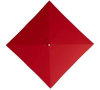 GJPXFR Cubierta De Repuesto Para Sombrilla Cuadrada 2.5x2.5m 3x3.0m Toldo De Repuesto Para Sombrilla Exterior, Tela De Repuesto Parasol Cuadrada Impermeable(Red,2.7x2.7m/8.8x8.8ft)