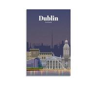 GJrjdb Pósteres vintage de viaje de Dublín Irlanda, 40 x 60 cm