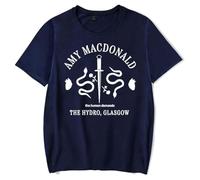 GJRJS Amy Macdonald The Human Demands Album Camiseta Estampada de Moda Casual,Azul,L