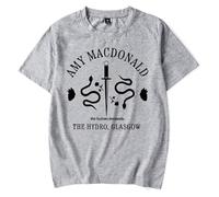 GJRJS Amy Macdonald The Human Demands Album Camiseta Estampada de Moda Casual,Gris,M