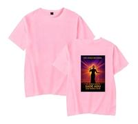 GJRJS Cantante Sade-Tour-2026 Camiseta Estampada de Moda Casual,Rosado,3XL
