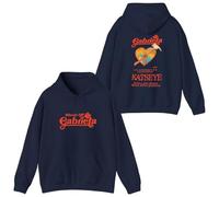 GJRJS Katseye Hands Off Gabriela Hoodie-Sudadera con Capucha Unisex a la Moda,Estampado De ModaCómoda Sudadera Suelta De Manga Larga Top Informal para Hombres Y Mujeres,Azul,M