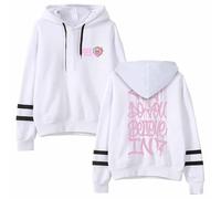GJRJS Rag'n'Bone Man What Do You Believe In Tour Hoodie-Sudadera con Capucha Unisex a la Moda,Estampado De ModaCómoda Sudadera Suelta De Manga Larga Top Informal para Hombres Y Mujeres,Blanca,XL