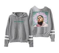GJRJS Rag'n'Bone Man What Do You Believe In UK Tour Hoodie-Sudadera con Capucha Unisex a la Moda,Estampado De ModaCómoda Sudadera Suelta De Manga Larga Top Informal para Hombres Y Mujeres,Gris,4XL